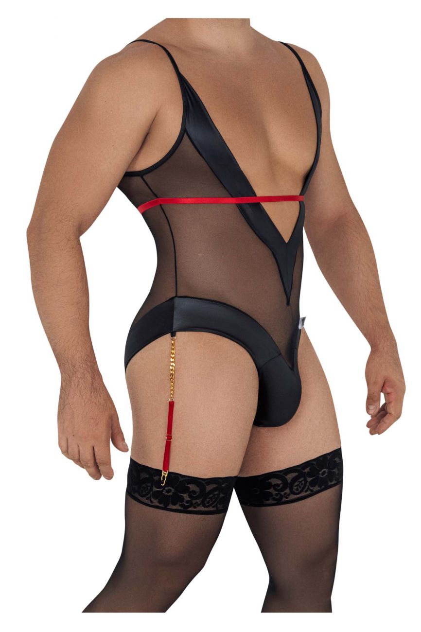 CandyMan 99600 Mesh Bodysuit Color Black - DealByEthan.gay loves CandyMan