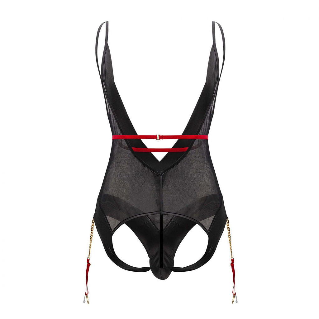 CandyMan 99600 Mesh Bodysuit Color Black - DealByEthan.gay loves CandyMan