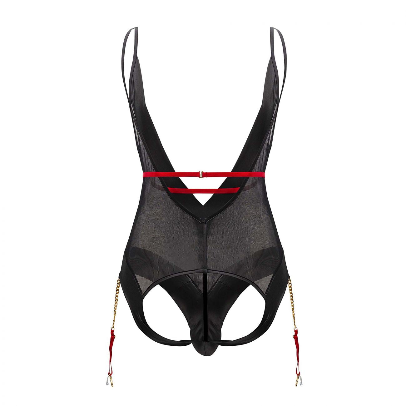 CandyMan 99600 Mesh Bodysuit Color Black - DealByEthan.gay loves CandyMan
