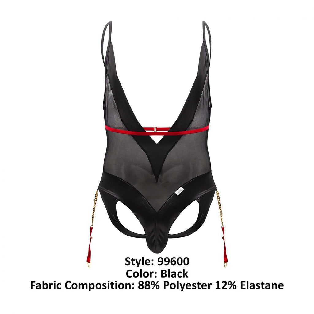 CandyMan 99600 Mesh Bodysuit Color Black - DealByEthan.gay loves CandyMan
