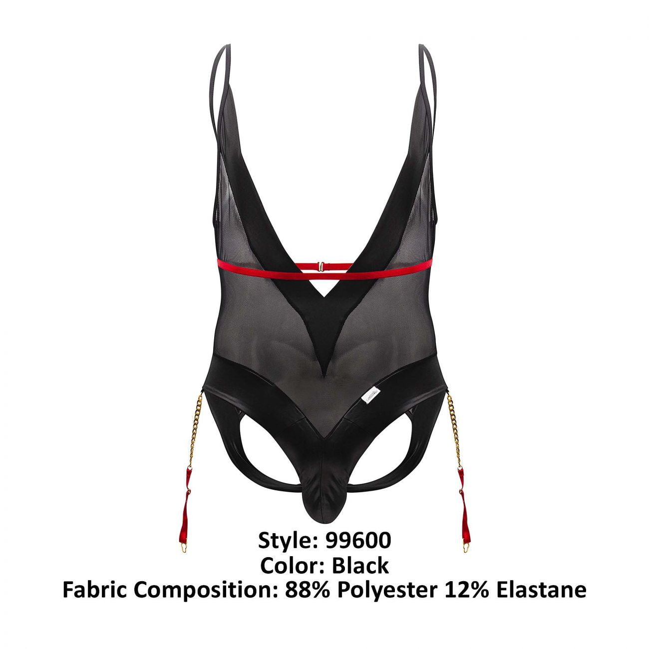 CandyMan 99600 Mesh Bodysuit Color Black - DealByEthan.gay loves CandyMan
