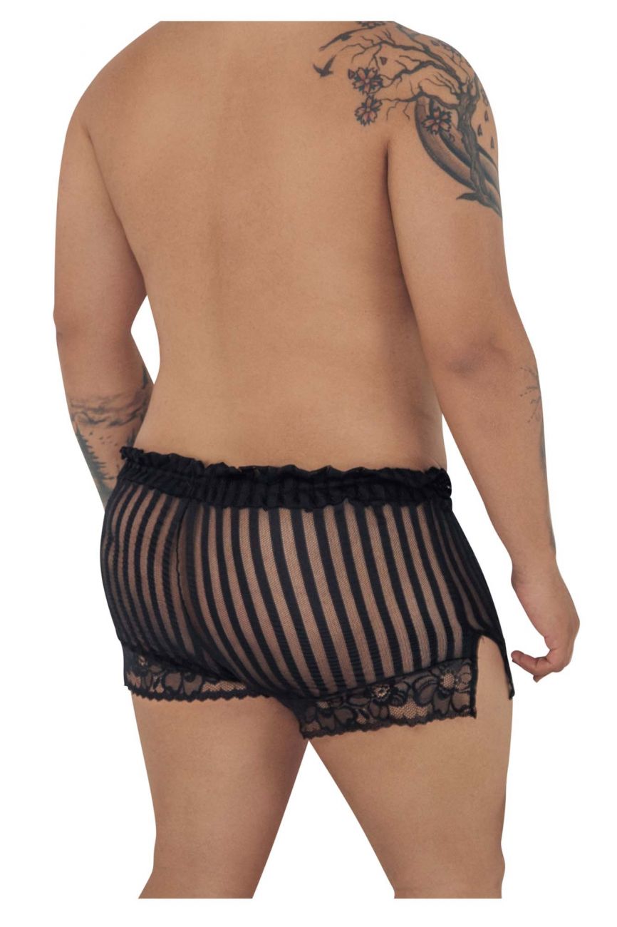 CandyMan 99601X Lounge Pajama Shorts Color Black - DealByEthan.gay loves CandyMan
