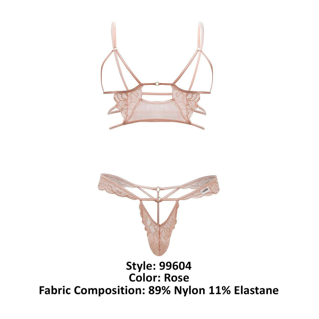 CandyMan 99604 Harness-Thongs Outfit Color Rose - DealByEthan.gay loves CandyMan