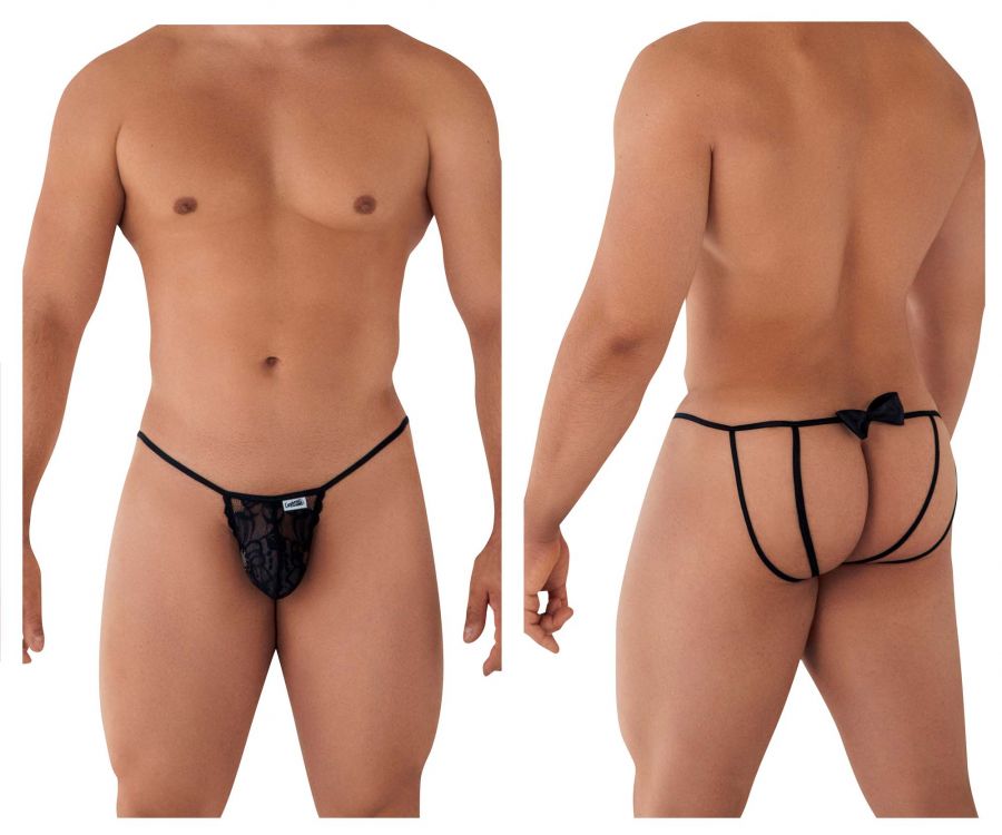 CandyMan 99606 Bow Jockstrap Color Black - DealByEthan.gay loves CandyMan