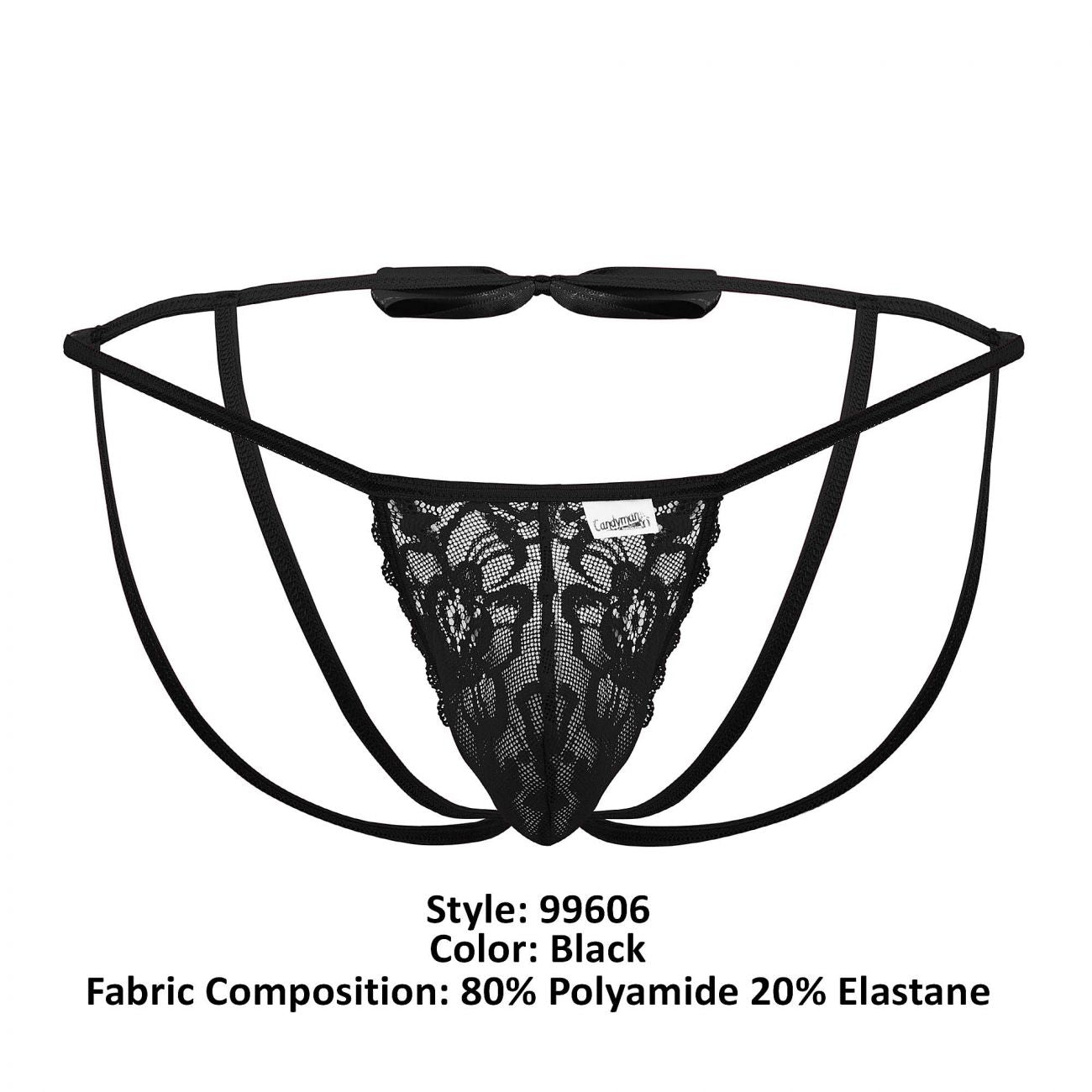 CandyMan 99606 Bow Jockstrap Color Black - DealByEthan.gay loves CandyMan