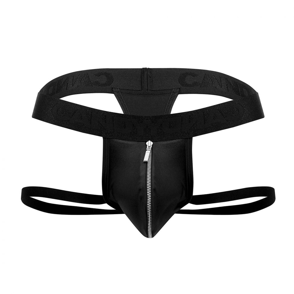 CandyMan 99608 Zipper Jockstrap Color Black - DealByEthan.gay loves CandyMan