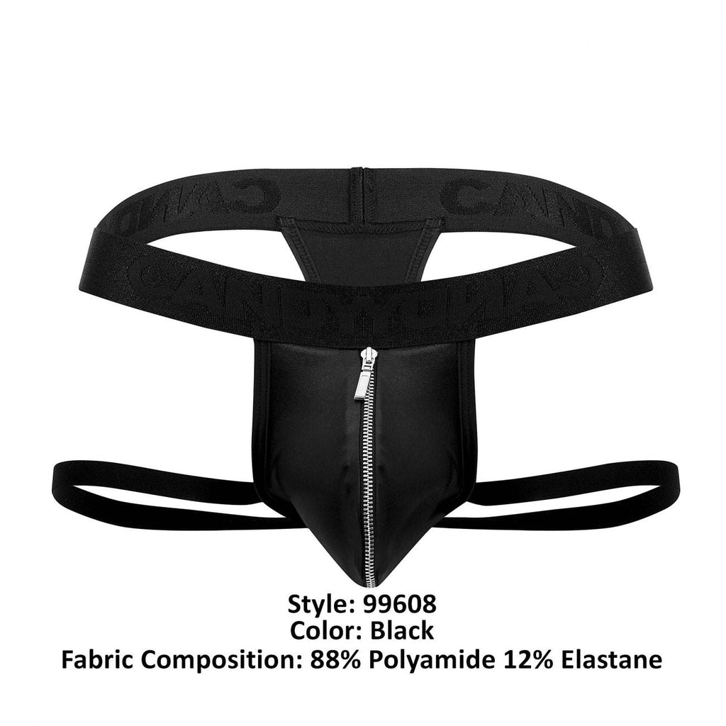 CandyMan 99608 Zipper Jockstrap Color Black - DealByEthan.gay loves CandyMan