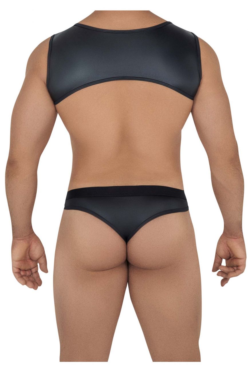 CandyMan 99612 Harness Thong Outfit Color Black - DealByEthan.gay loves CandyMan