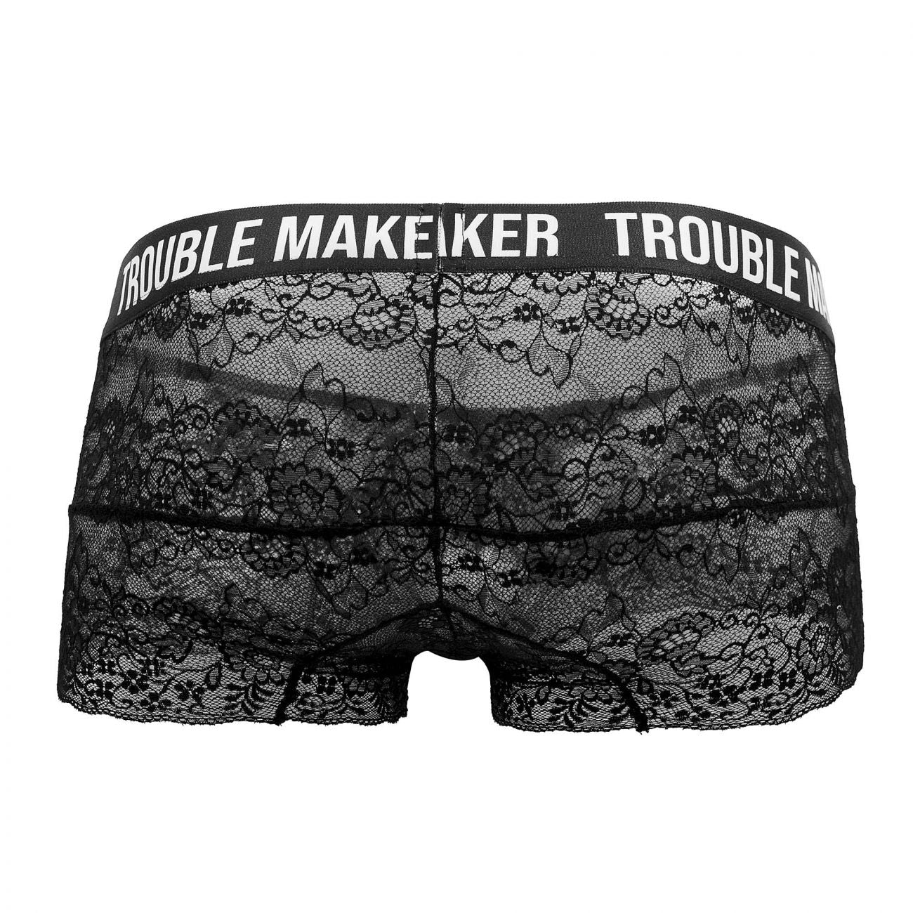 CandyMan 99616 Trouble Maker Lace Trunks Color Black - DealByEthan.gay loves CandyMan