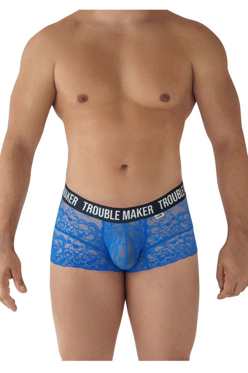 CandyMan 99616 Trouble Maker Lace Trunks Color Dark Blue - DealByEthan.gay loves CandyMan
