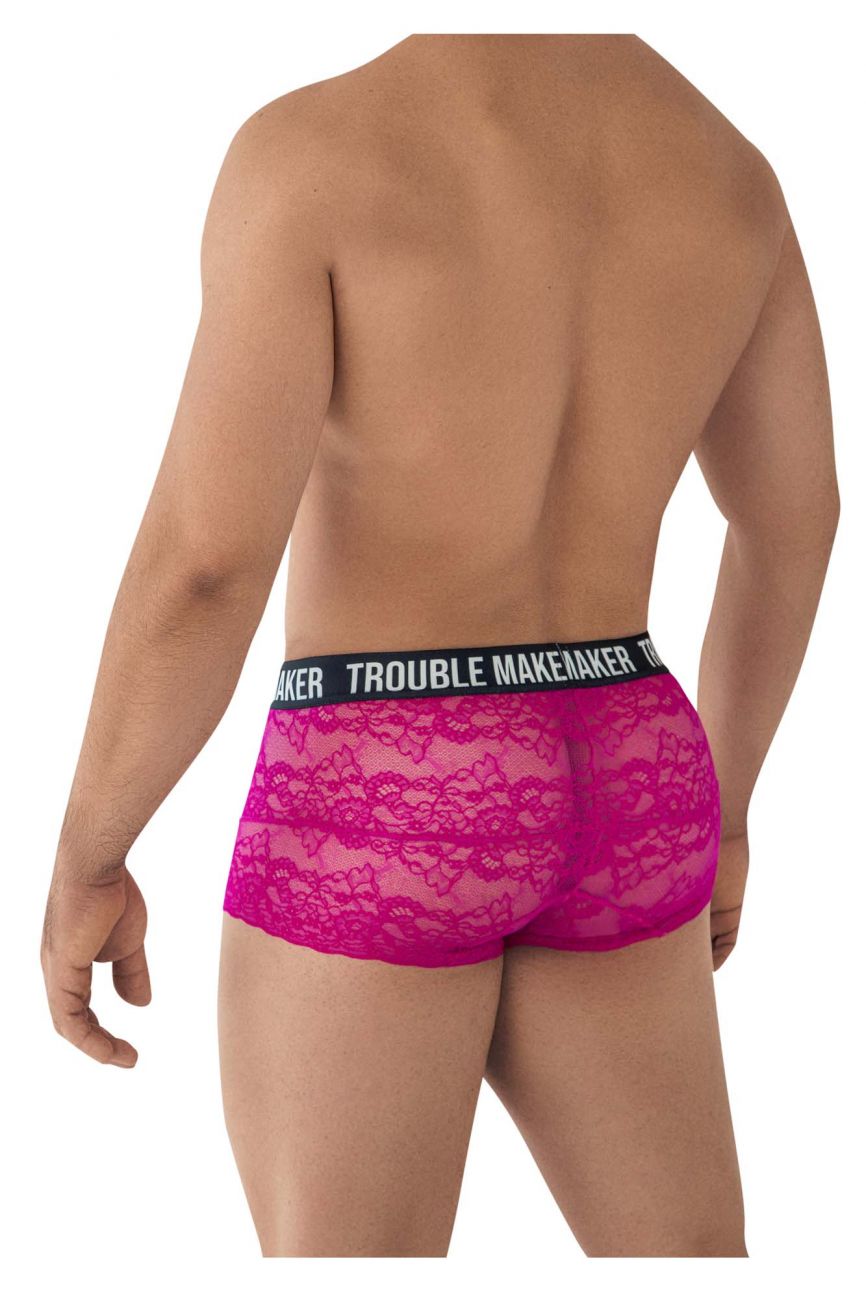 CandyMan 99616 Trouble Maker Lace Trunks Color Pink - DealByEthan.gay loves CandyMan