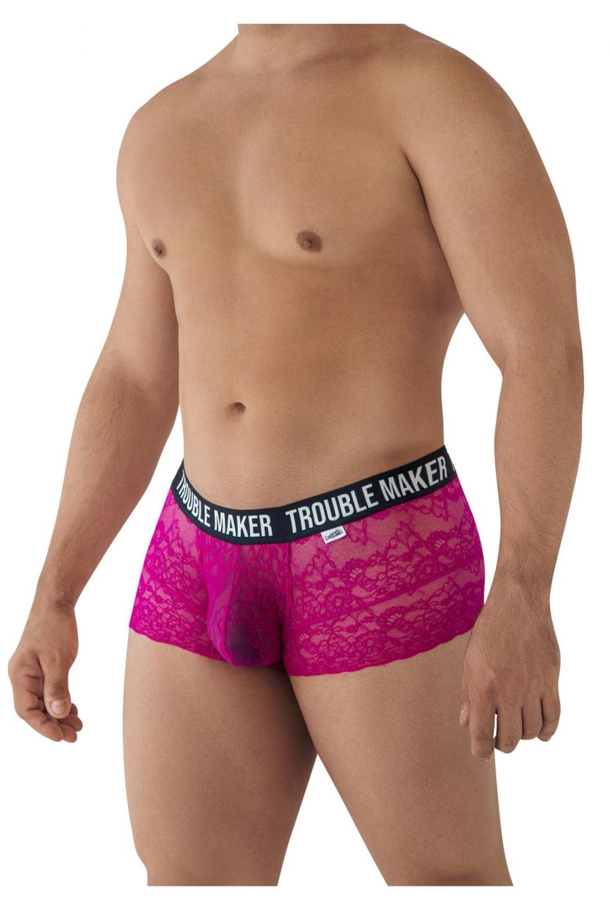 CandyMan 99616 Trouble Maker Lace Trunks Color Pink - DealByEthan.gay loves CandyMan