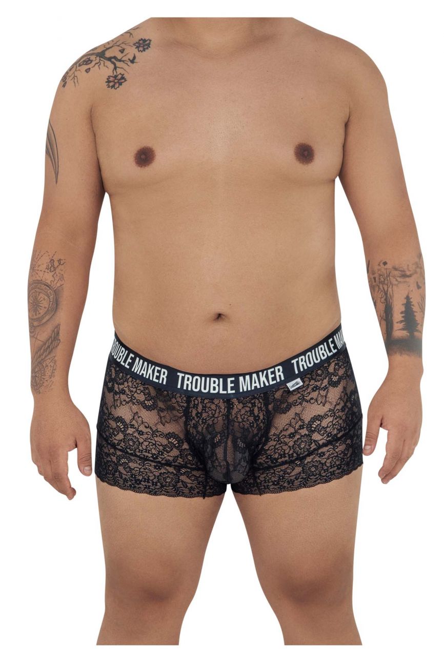 CandyMan 99616X Trouble Maker Lace Trunks Color Black - DealByEthan.gay loves CandyMan