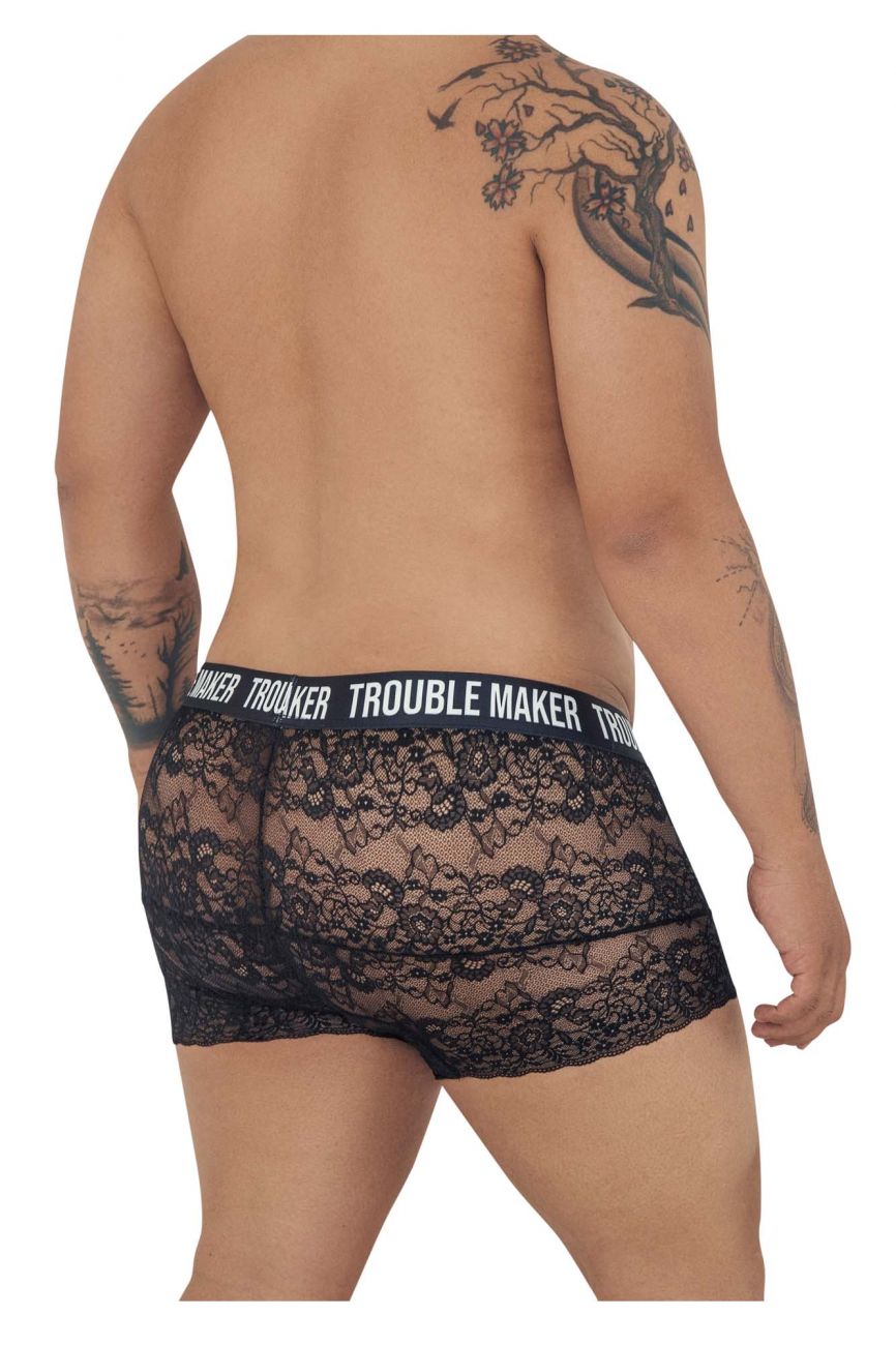 CandyMan 99616X Trouble Maker Lace Trunks Color Black - DealByEthan.gay loves CandyMan