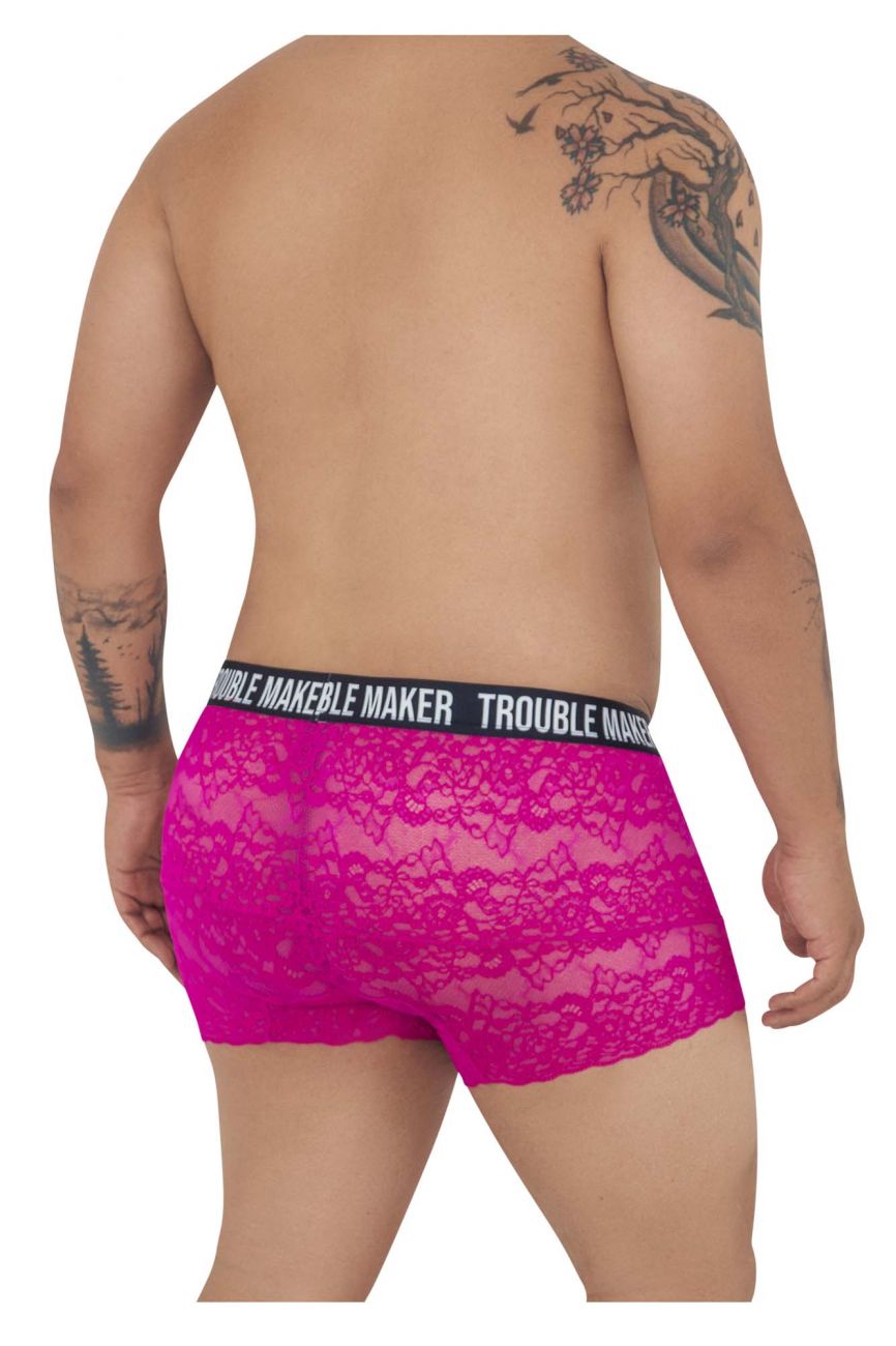 CandyMan 99616X Trouble Maker Lace Trunks Color Pink - DealByEthan.gay loves CandyMan