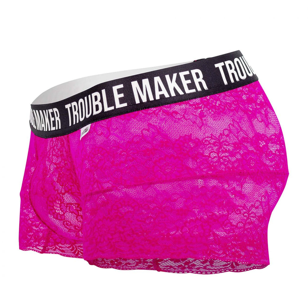 CandyMan 99616X Trouble Maker Lace Trunks Color Pink - DealByEthan.gay loves CandyMan