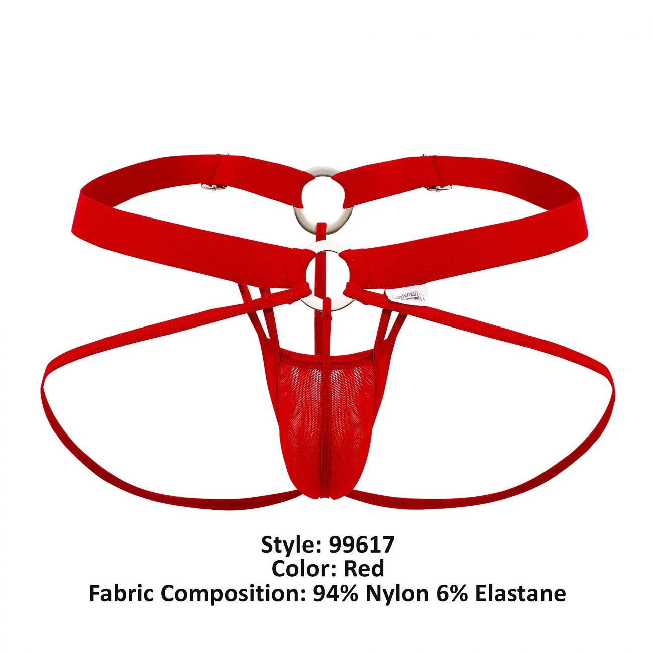 CandyMan 99617 Mesh Cage Jockstrap Color Red - DealByEthan.gay loves CandyMan