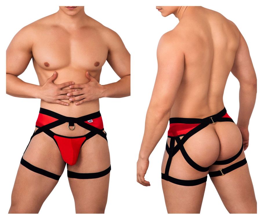 CandyMan 99623 Garter Jockstrap Color Red - DealByEthan.gay loves CandyMan