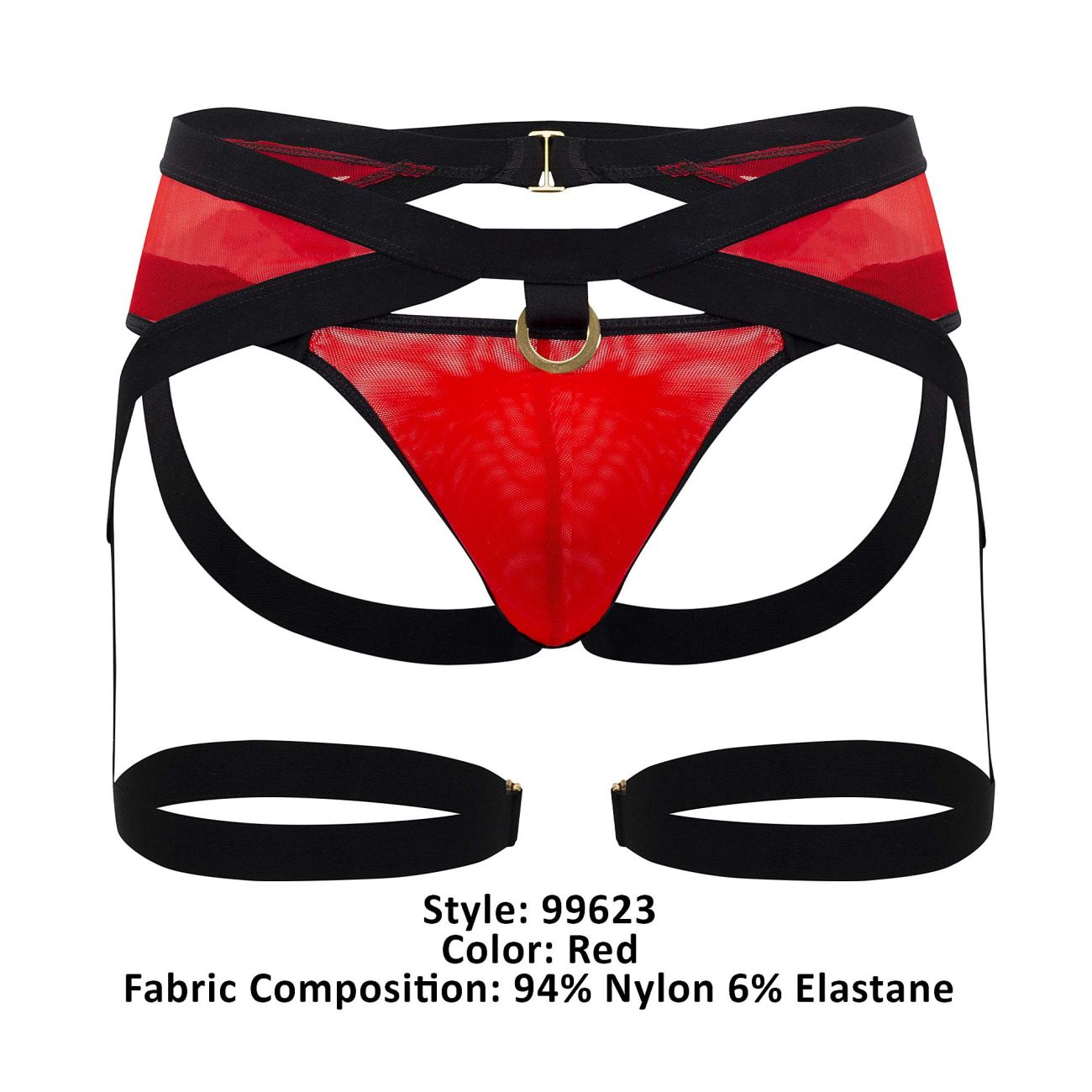 CandyMan 99623 Garter Jockstrap Color Red - DealByEthan.gay loves CandyMan