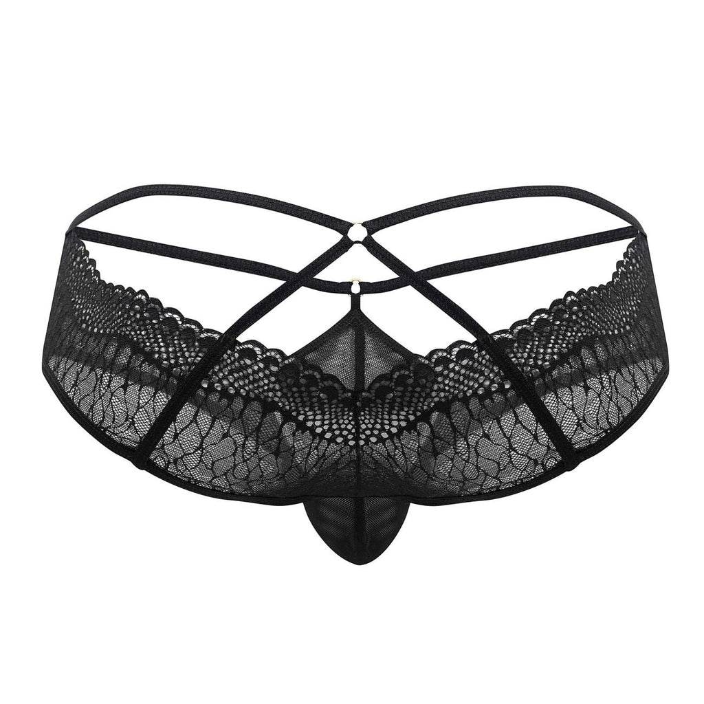 CandyMan 99624 Lace Briefs Color Black - DealByEthan.gay loves CandyMan