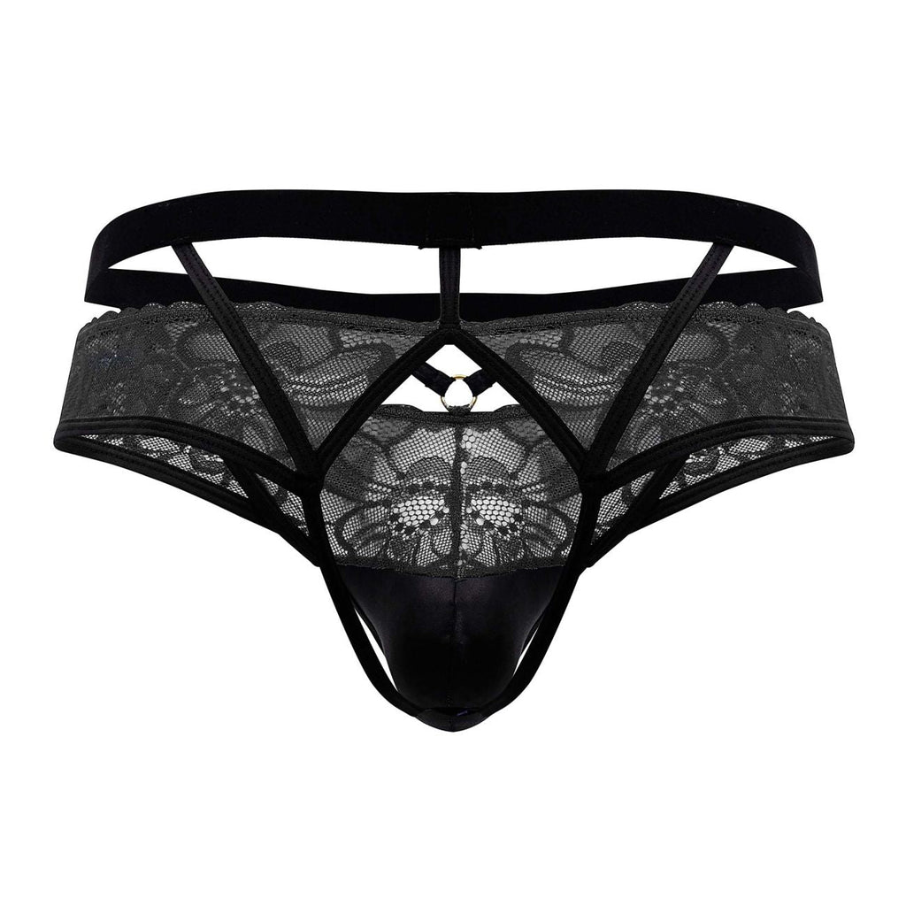 CandyMan 99627 Lace Jockstrap Color Black - DealByEthan.gay loves CandyMan