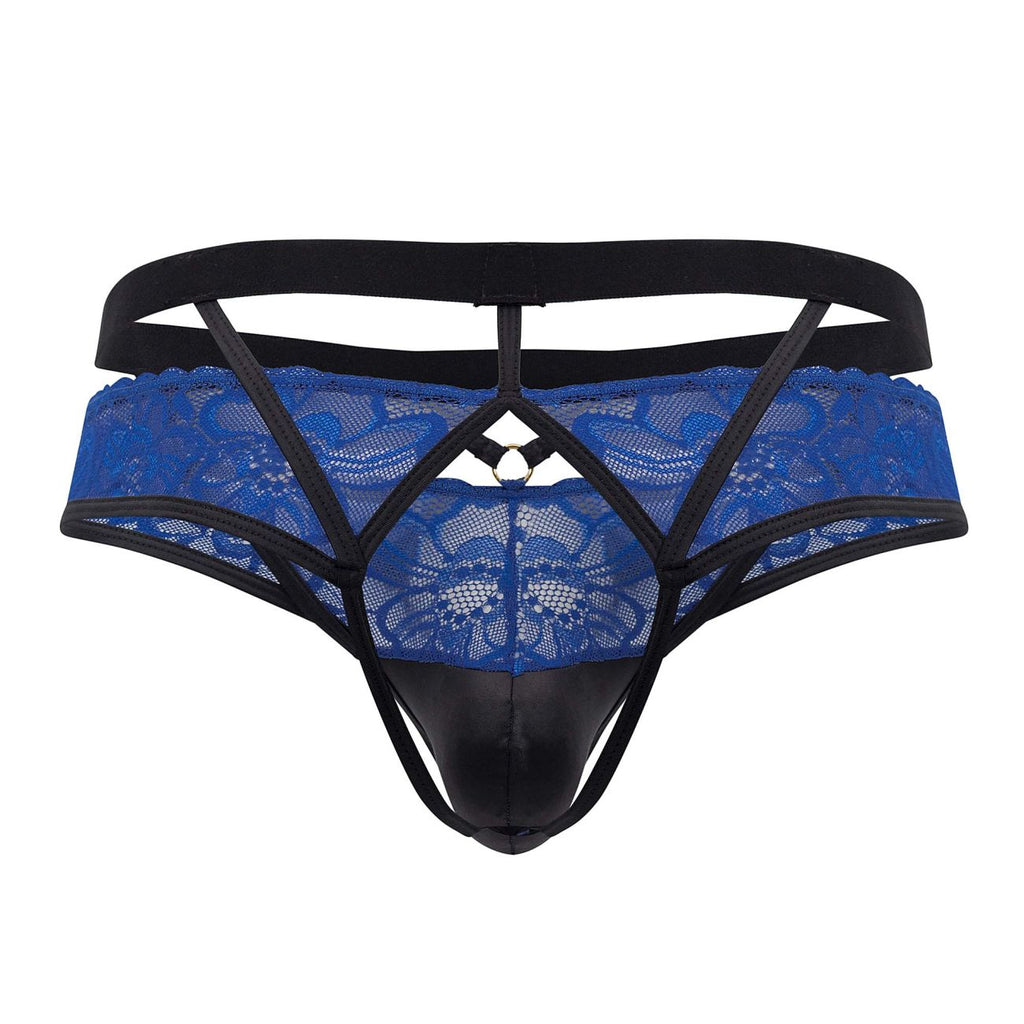 CandyMan 99627 Lace Jockstrap Color Blue - DealByEthan.gay loves CandyMan