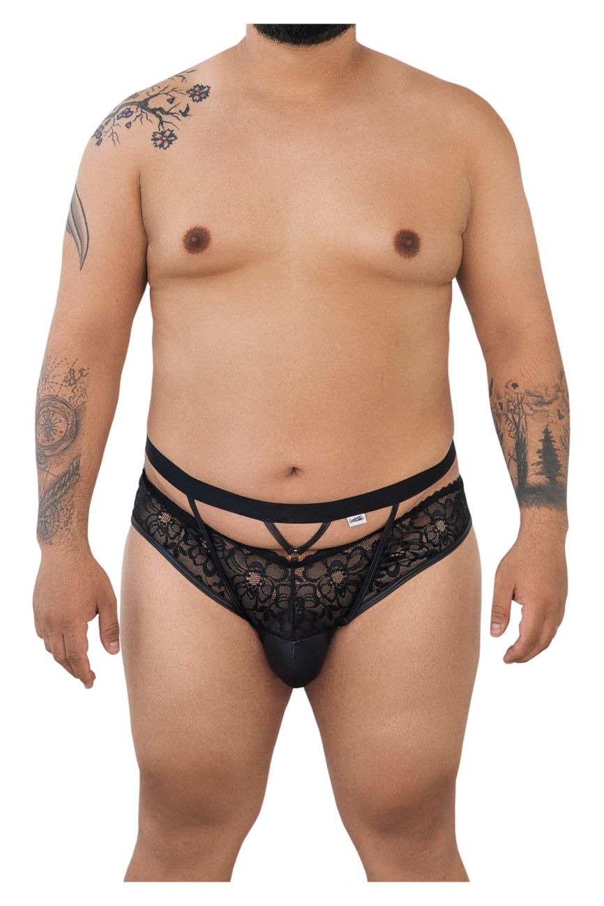 CandyMan 99627X Lace Jockstrap Color Black - DealByEthan.gay loves CandyMan