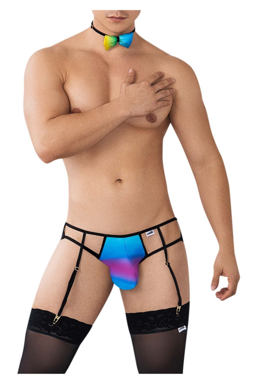 CandyMan 99630 Garter Jockstrap Color Rainbow - DealByEthan.gay loves CandyMan