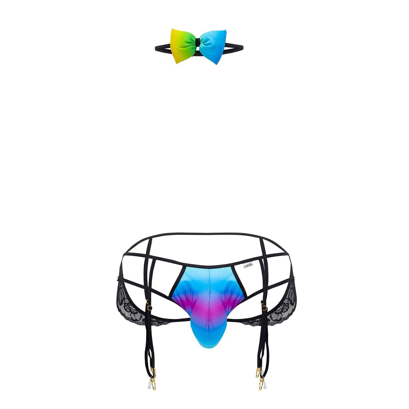 CandyMan 99630 Garter Jockstrap Color Rainbow - DealByEthan.gay loves CandyMan
