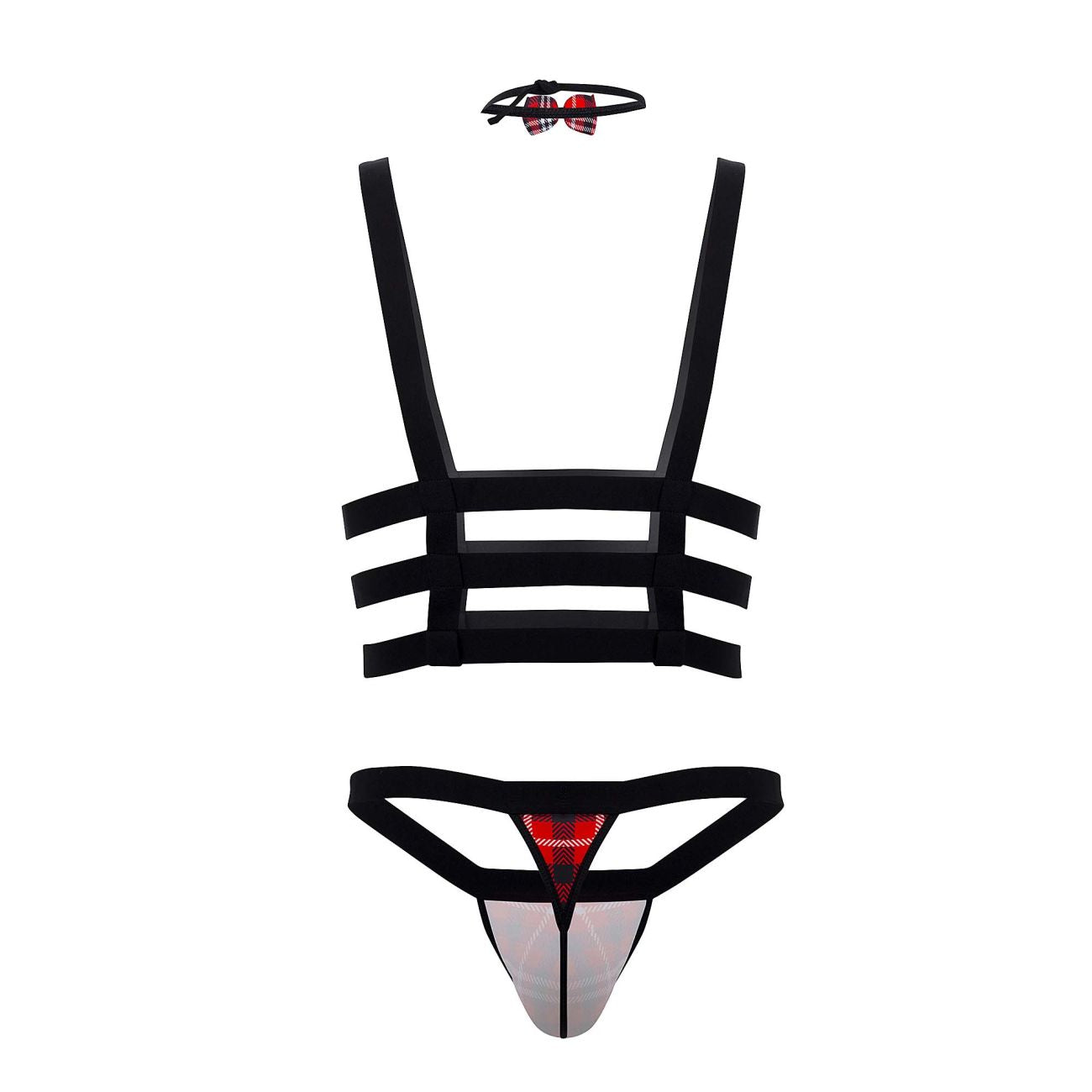 CandyMan 99634 Harness Two Piece Set Color Black - DealByEthan.gay loves CandyMan