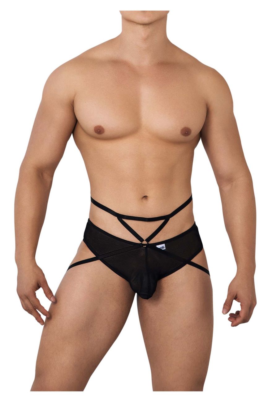 CandyMan 99640 Mesh Thongs Color Black - DealByEthan.gay loves CandyMan