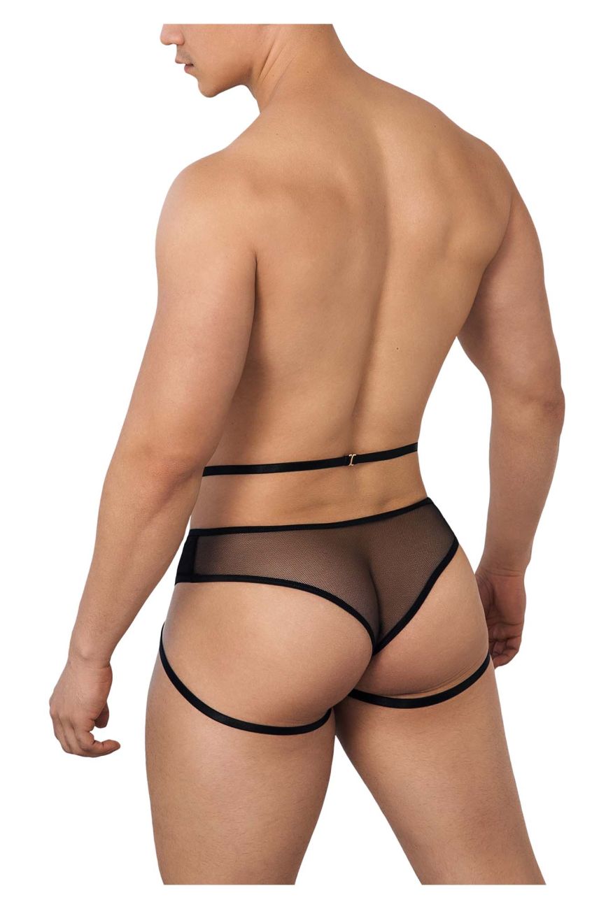 CandyMan 99640 Mesh Thongs Color Black - DealByEthan.gay loves CandyMan
