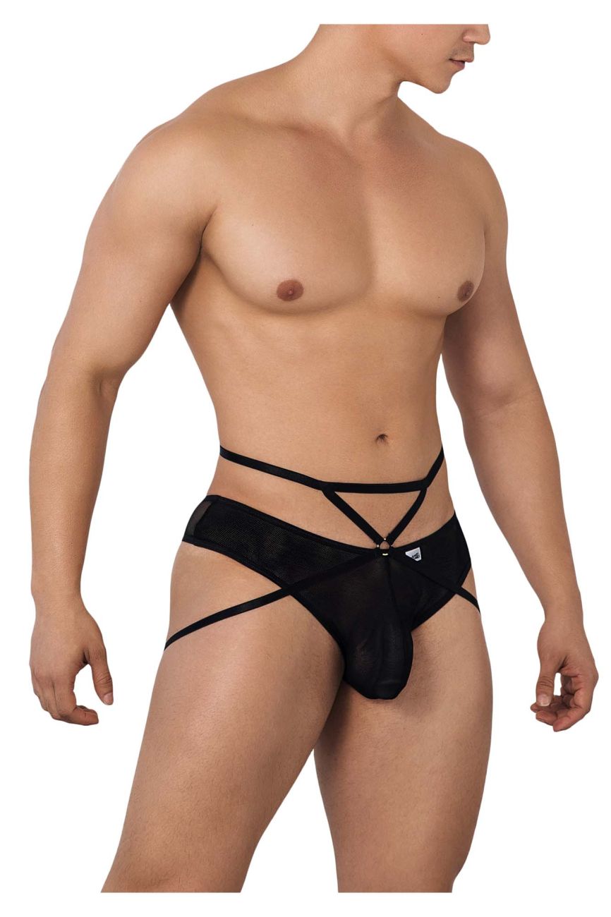 CandyMan 99640 Mesh Thongs Color Black - DealByEthan.gay loves CandyMan