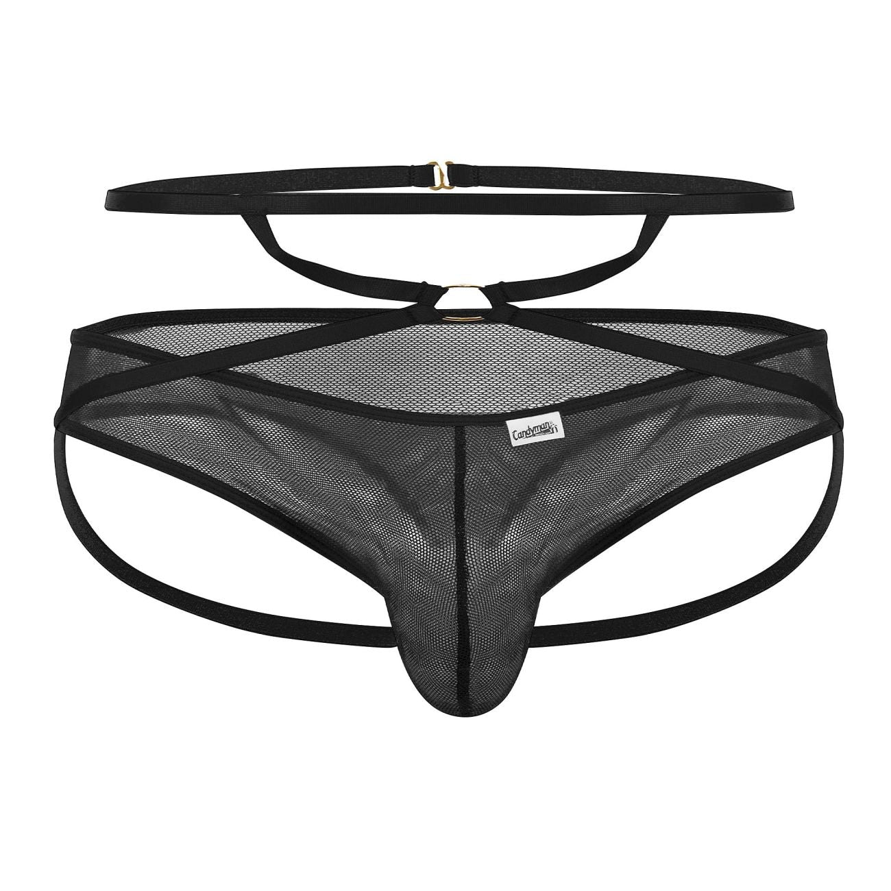 CandyMan 99640 Mesh Thongs Color Black - DealByEthan.gay loves CandyMan