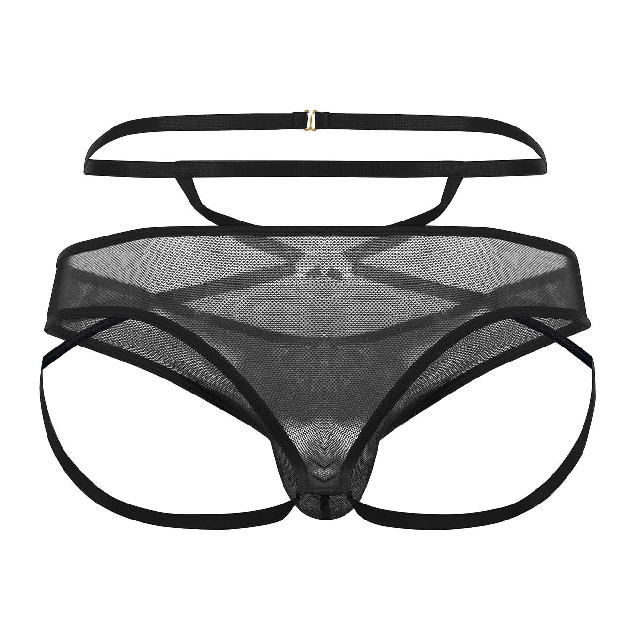 CandyMan 99640 Mesh Thongs Color Black - DealByEthan.gay loves CandyMan
