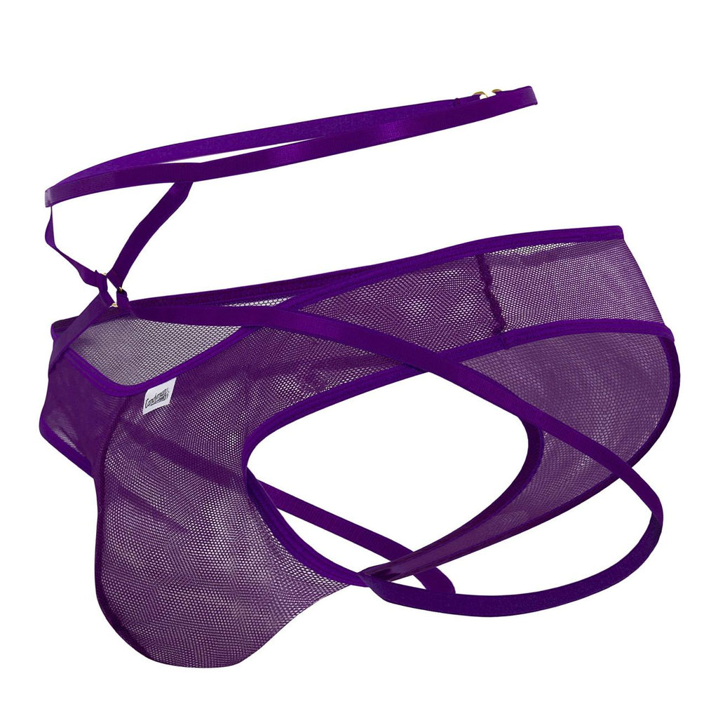 CandyMan 99640 Mesh Thongs Color Purple - DealByEthan.gay loves CandyMan