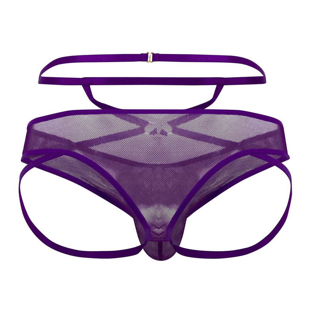 CandyMan 99640 Mesh Thongs Color Purple - DealByEthan.gay loves CandyMan
