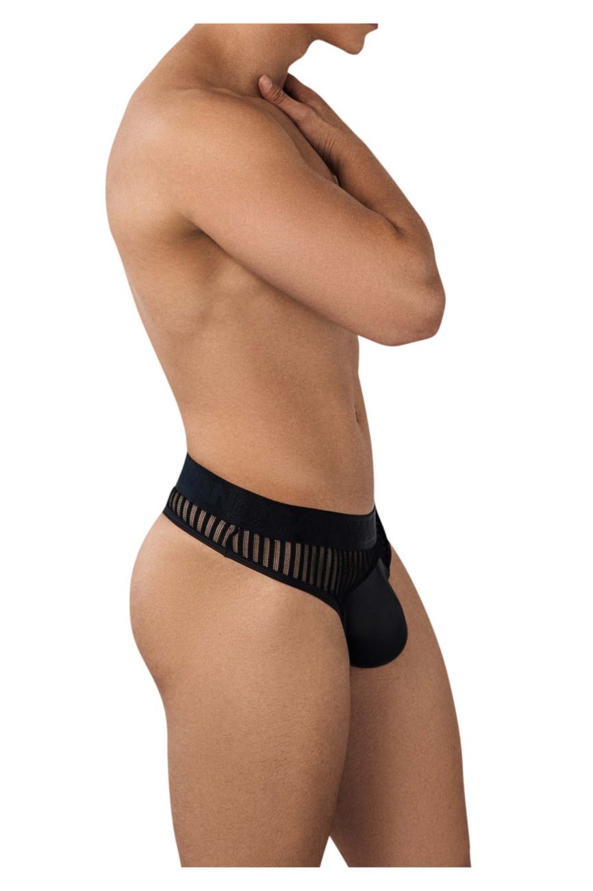 CandyMan 99642 Mesh Thongs Color Black - DealByEthan.gay loves CandyMan