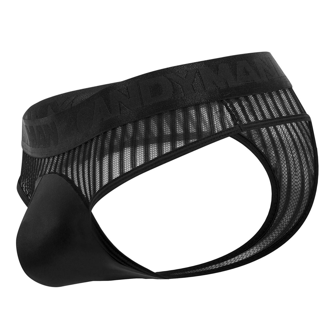 CandyMan 99642 Mesh Thongs Color Black - DealByEthan.gay loves CandyMan