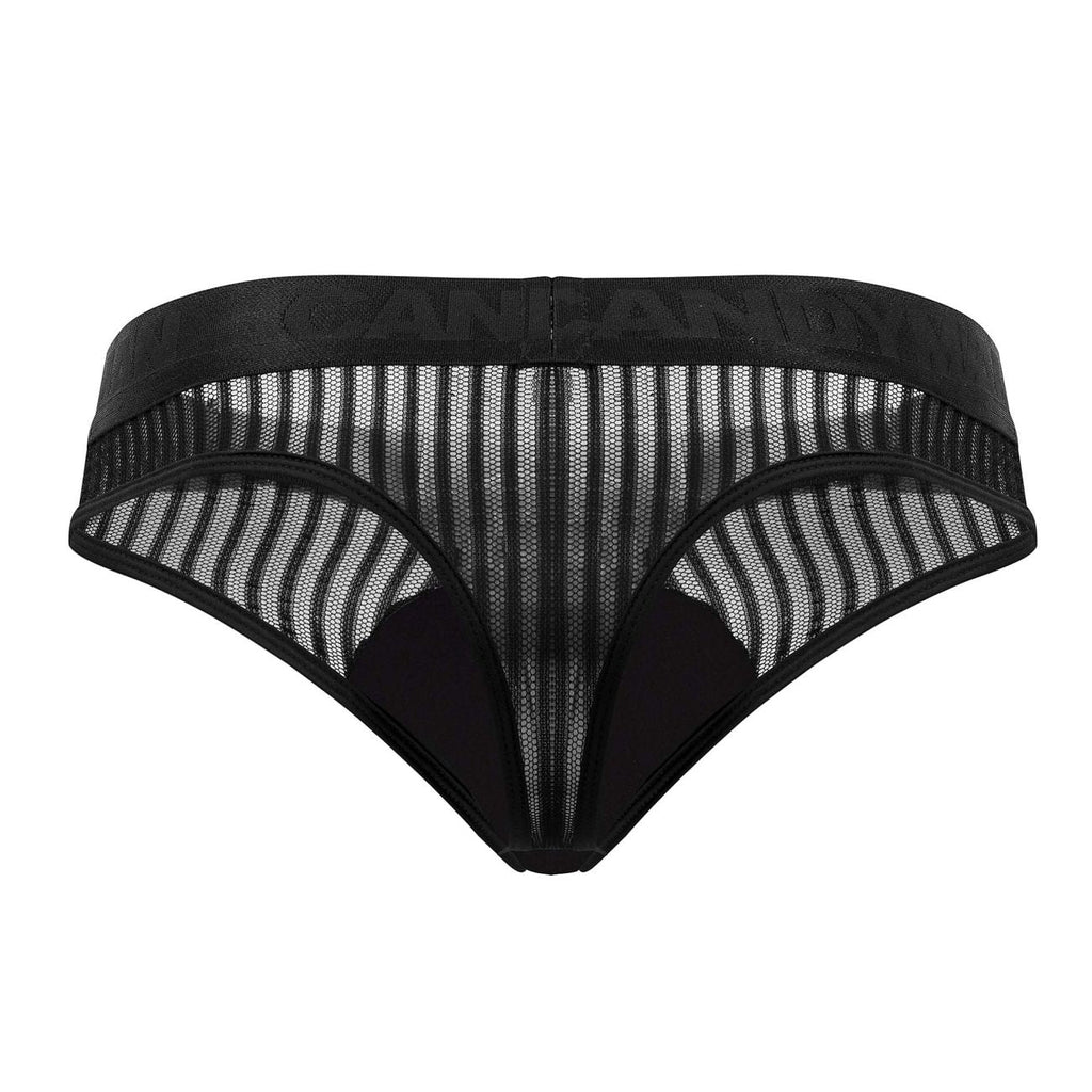 CandyMan 99642 Mesh Thongs Color Black - DealByEthan.gay loves CandyMan