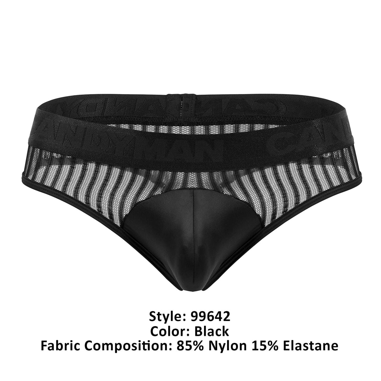 CandyMan 99642 Mesh Thongs Color Black - DealByEthan.gay loves CandyMan
