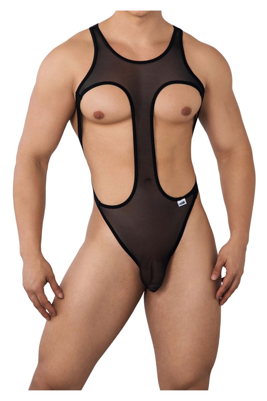 CandyMan 99643 Mesh Bodysuit Color Black - DealByEthan.gay loves CandyMan