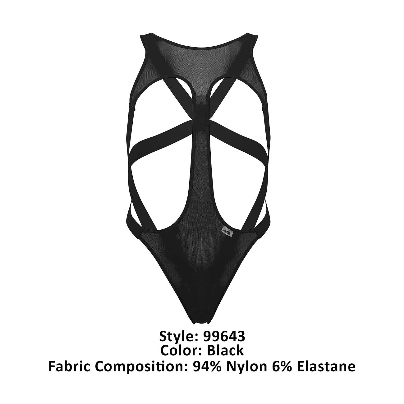 CandyMan 99643 Mesh Bodysuit Color Black - DealByEthan.gay loves CandyMan