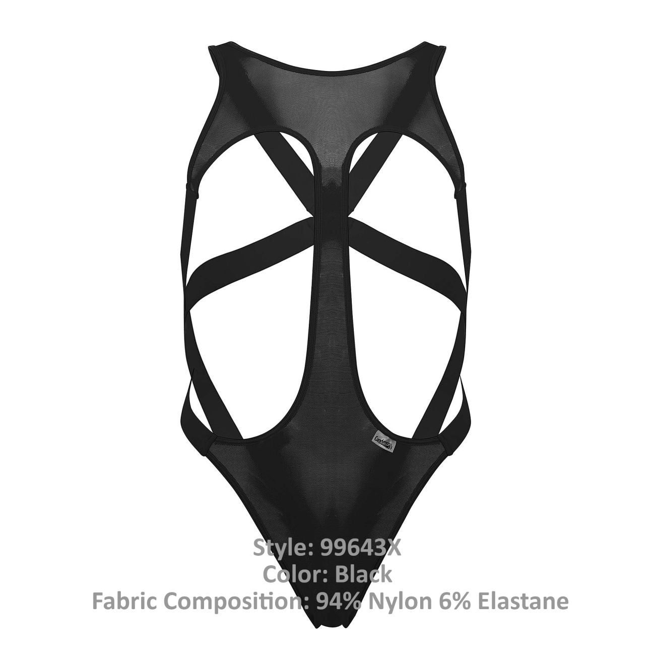 CandyMan 99643X Mesh Bodysuit Color Black - DealByEthan.gay loves CandyMan