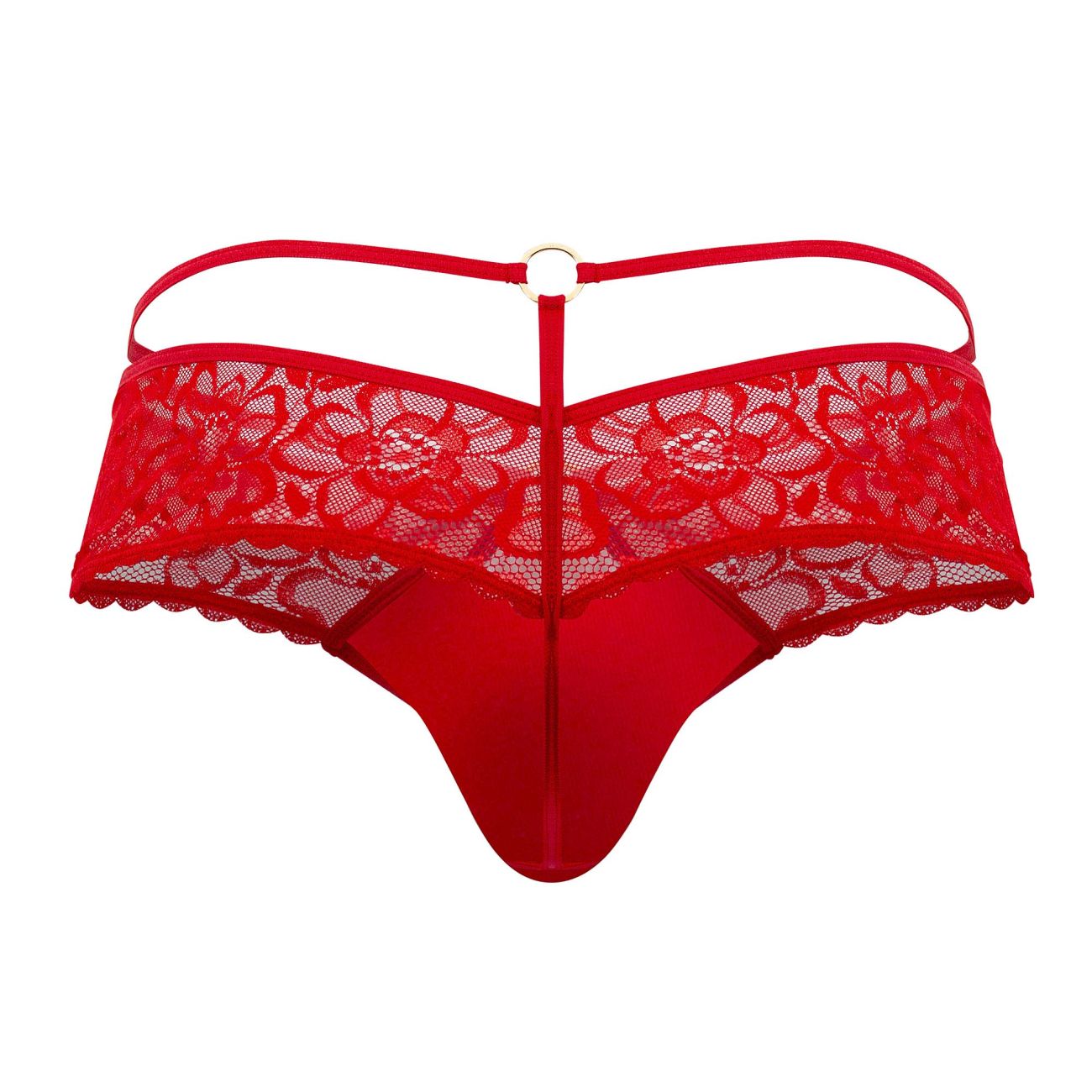 CandyMan 99647 Lace Thongs Color Red - DealByEthan.gay loves CandyMan