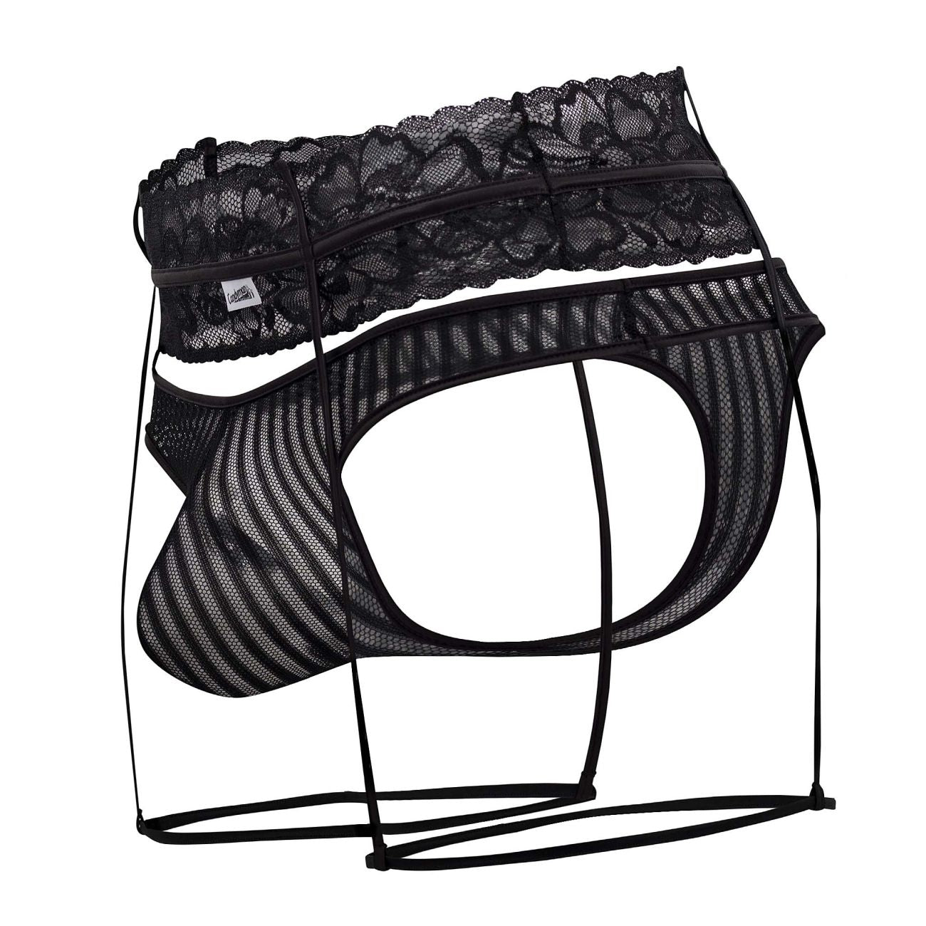 CandyMan 99648 Garter Thongs Color Black - DealByEthan.gay loves CandyMan