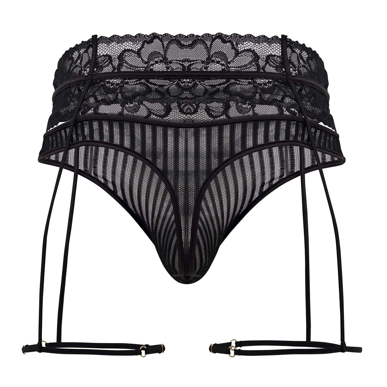CandyMan 99648 Garter Thongs Color Black - DealByEthan.gay loves CandyMan