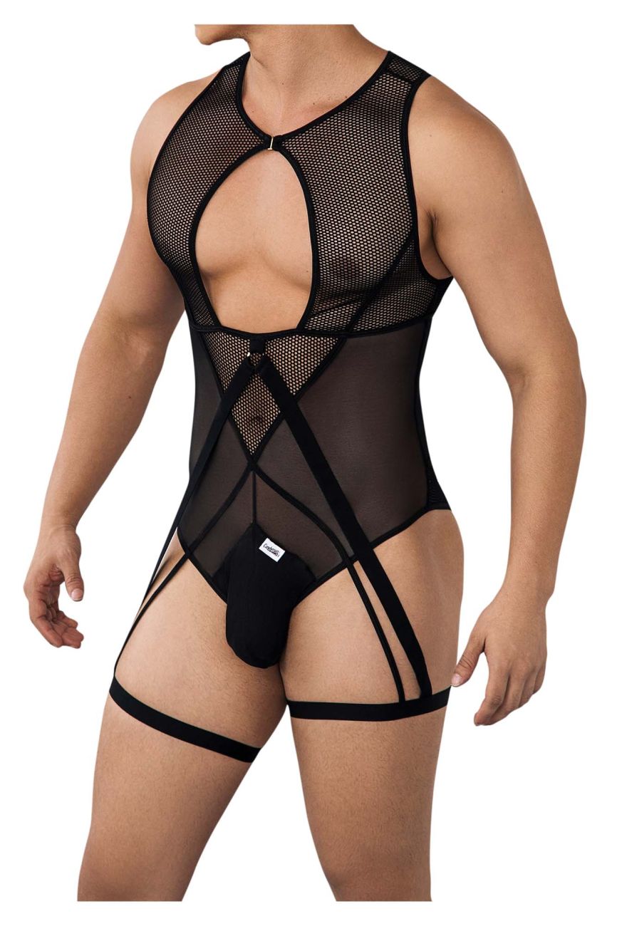 CandyMan 99650 Mesh Bodysuit Color Black - DealByEthan.gay loves CandyMan