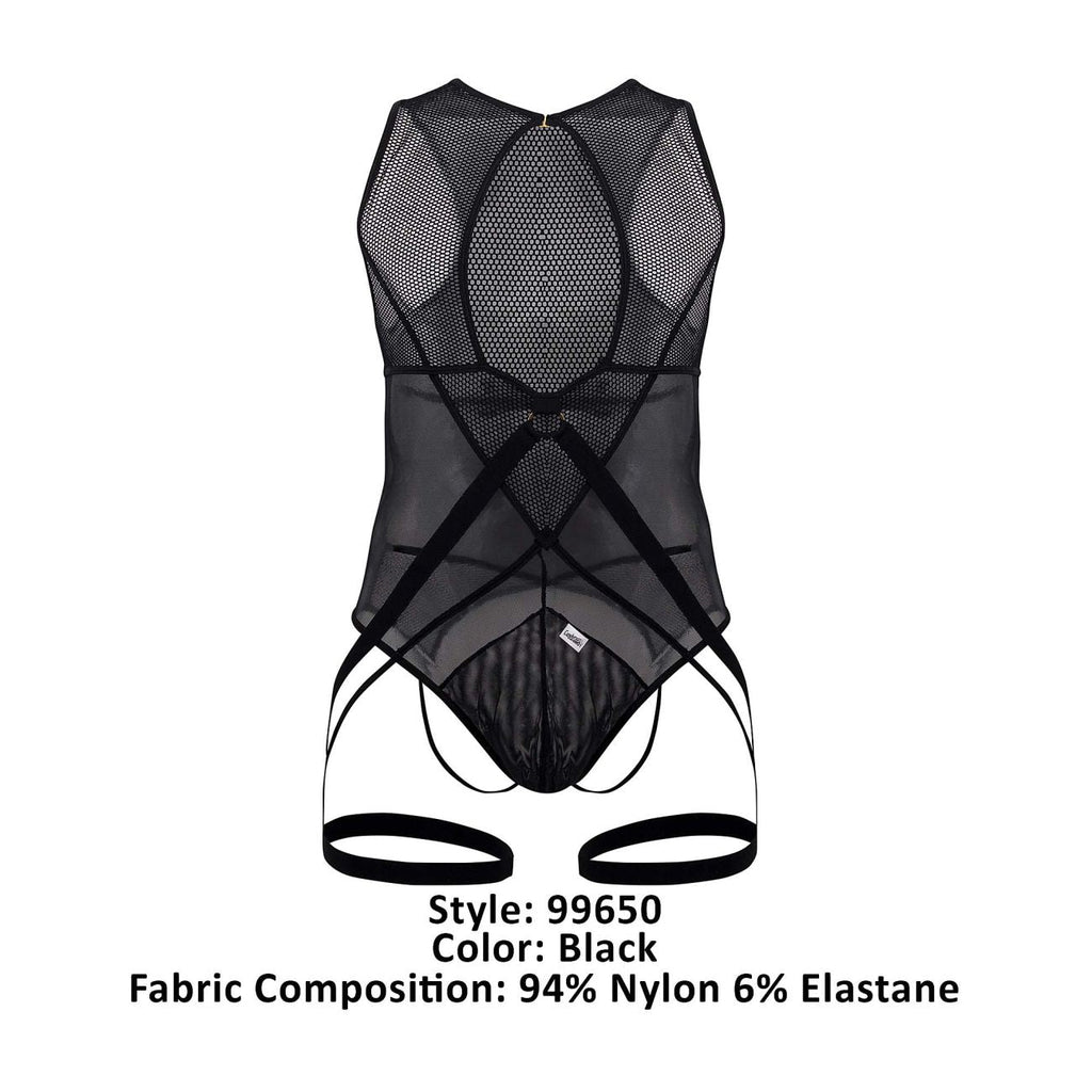 CandyMan 99650 Mesh Bodysuit Color Black - DealByEthan.gay loves CandyMan
