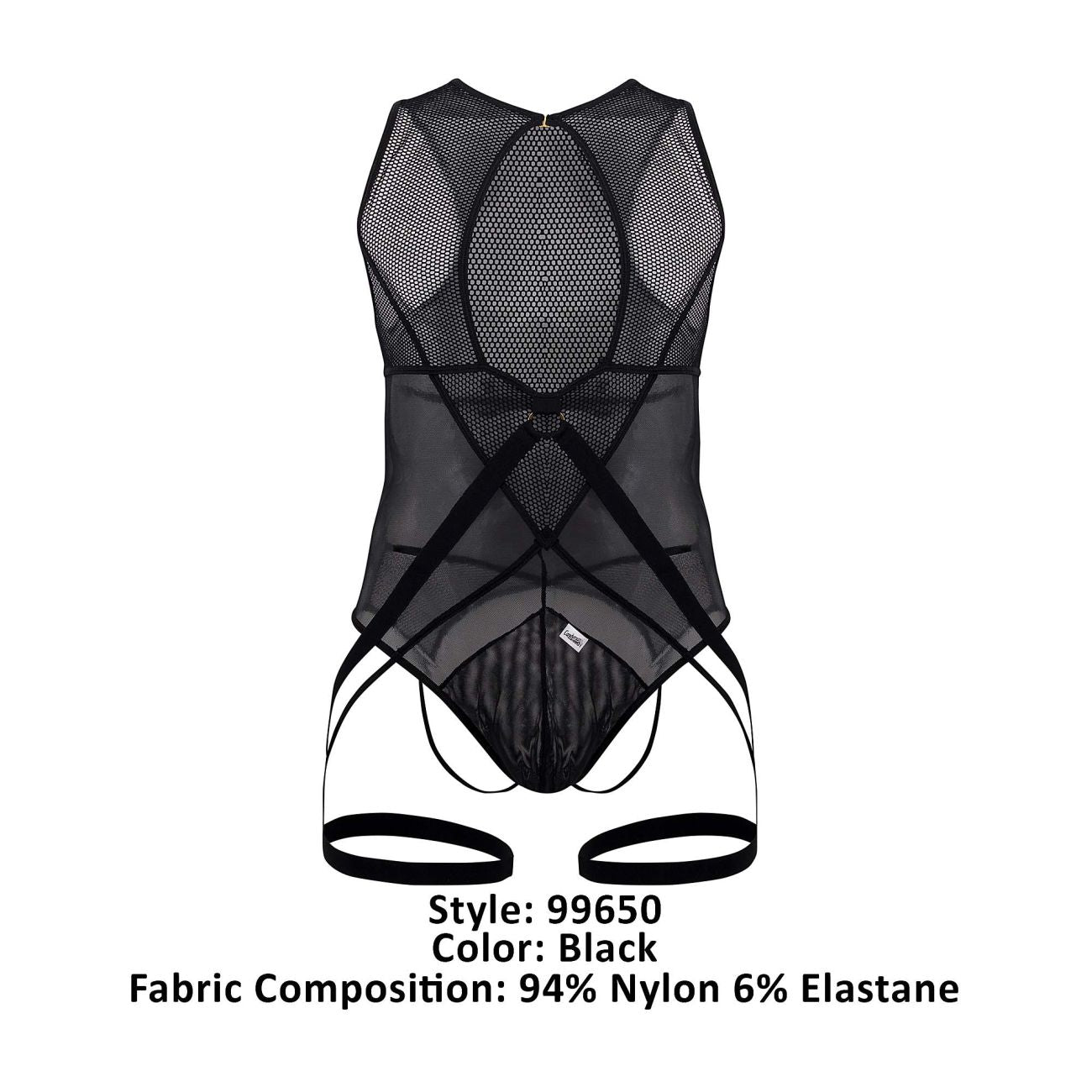 CandyMan 99650 Mesh Bodysuit Color Black - DealByEthan.gay loves CandyMan